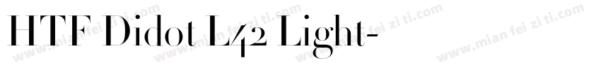HTF Didot L42 Light字体转换